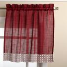 Tratamento para Cortinas Sweet Home Collection Salem Burgundy