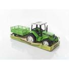 Trator Caminhão De Brinquedo Infantil Com Carroça Brincar Areia de 57 Cm -