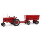 Trator Case IH Farmall 400 em escala 1/64 com carreta Trator Case IH Farmall 400 em escala 1/64 com carreta