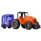 Trator com reboque para transporte de cavalos Farm Horse Trailer