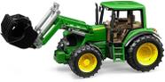 Trator de brinquedo Bruder John Deere 6920 com carregador frontal em escala 1:16