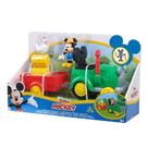 Trator de brinquedo Disney Mickey Mouse Barnyard Fun com boneco e acessórios