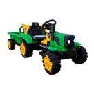 Trator Elétrico A Bateria Truck Caçamba Infantil Luz Som 12v