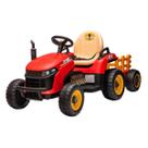 Trator Elétrico Infantil C/Controle 2 Marchas Verm Maxi Toys