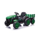Trator Elétrico Infantil Carrinho Carro Motorizado Com Caçamba Reboque Mp3 Rádio Usb Recarregável Automático 12v Carroceria Controle Remoto Bivolt