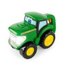 Trator Elétrico Infantil John Deere com Farol LED - Verde Glowtech