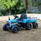 Trator Elétrico Infantil RJV 24V 400W com Reboque de 6 Rodas Trator Elétrico Infantil RJV 24V 400W com Reboque de 6 Rodas