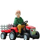 Trator Eletrico Infantil Shiny Toys com Caçamba Vermelho 12V