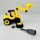 Trator Escavadeira Monta Desmonta Brinquedo Infantil Menino