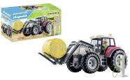 Trator grande Toy Playmobil com acessórios com estação de carregamento