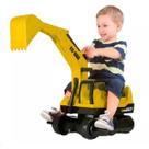 Trator Mini Escavadeira Giant Gigante Roma Brinquedos Amarelo