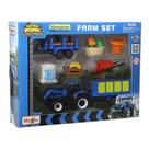 Trator New Holland Azul Farm Set Maisto 39394