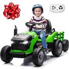 Trator Ride On JOYRACER 24V elétrico com motores de 400W Kids 3+