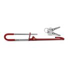 Trava Antifurto Volante Pedal 2 Chaves Tetra com algema