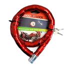Trava Articulada Reforcada Cadeado 95cm Moto Bike Estepe