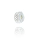 Trava Berloque Prata Maciça 925 Pulseira Simples Cravejada / 3 / prata