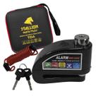 Trava Cadeado Freio De Disco Com Alarme Sonoro 6mm A Cores Trava Cadeado Freio De Disco Com Alarme Sonoro 6mm A Cores