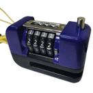 Trava de Disco Freio Antifurto Senha 4 digitos Moto Bike Motocicleta Bicicleta Resistente Segurança Proteçao Cadeado