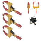Trava de Pneu Universal Kit 3 Uni Bloqueador De Roda Carro Moto Antifurto Roubo Seguranca Reboque Veiculo Auto