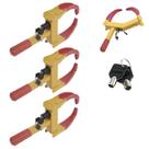 Trava de Pneu Universal Kit 3 Uni Bloqueador De Roda Moto Carro Antifurto Roubo Seguranca Reboque Veiculo Auto