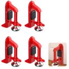 Trava De Porta Alarme de Seguranca 80 dBC Kit 4 Uni Portatil Anti Furto Roubo Bloqueador Viagem Pousada Hotel Casa