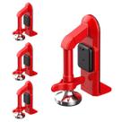Trava de Porta Alarme Seguranca 80 dBC Kit 3 Uni Portatil Viagem Hotel Pousada Bloqueador Resistente Anti Furto Roubo