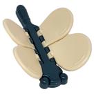 Trava De Segurança Janela Porta De Correr Borboleta Bebe Criança - Kit com 2 - Cor Branco Azul Amarelo