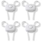Trava de Segurança para Bebê Safety 1st OutSmart Flex Lock - Pacote com 4 Unidades (Branco)