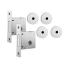 Trava Fechadura Auxiliar Stam 1004 Par Inox 4 Chaves Tetra