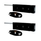 Trava Lateral STAM 1200 Preto Fosco com 2 Chaves - Segurança e Durabilidade