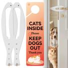 Trava para Porta para Gatos TGIOW 2 Peças, Ajustável 6,5-15 cm, Alça