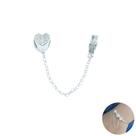 Trava Para Pulseira De Berloques Cravejada Em Prata 925 Trava Para Pulseira De Berloques Cravejada Em Prata 925