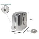 Trava Porta Fixador De Porta Aluminio C/ Imã Deixa Bater Duravel