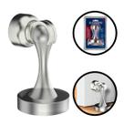 Trava Porta Magnético Piso Parede Eco inox Escovado Blister