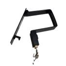 Trava portão de garagem 12cmx8,5cm com cadeado Pado 30mm