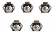 Trava Push Lock Pequeno P/ Motorhome/trailer/barco -kit 5 Un