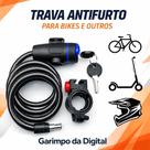 Trava Segurança Cadeado Para Bicicleta Moto Potao Suporte Chave Corrente Reforçada Prender Bicicleta Moto Scooter Bike Trava Segurança Cadeado Para Bicicleta Moto Potao Suporte Chave Corrente Reforçada Prender Bicicleta Moto Scooter Bike