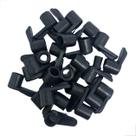 Trava Tramela Para Tela Mosqueteira Preto 50 Unidades Trava Tramela Para Tela Mosqueteira Preto 50 Unidades