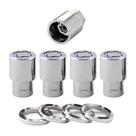 Travas antifurto de roda McGard 21122 cromadas, rosca 7/16"-20, kit com 4