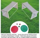 Trave + acessórios para futebol de botão