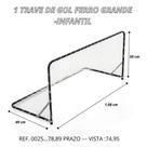 Trave De Gol Sag Toys 1,08cm Dobrável Branco Com Rede G