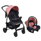 Travel System Burigotto Carrinho de Bebê com Bebê Conforto Ecco + Touring X Rosa Travel System Burigotto Carrinho de Bebê com Bebê Conforto Ecco + Touring X Rosa