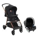 Travel System Burigotto Carrinho de Bebê Lui até 22Kg Com Bebê Conforto Materna