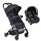Travel System Burigotto Carrinho de Bebê Zap Preto com Bebê Conforto Touring X Preto