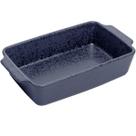 Travessa Assadeira 29x17x7cm Refratária de Cerâmica Wolff Azul Matte Mist