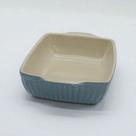 Travessa Assadeira Refrátoria Alta Tempera26cm Ceramica Azul Azul-claro