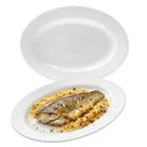 Travessa Bandeja Oval Rasa Opaline Branco 35cm Comida
