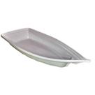 Travessa Barco Barca Grande Reutilizável Açai Sushi 42cm Branco