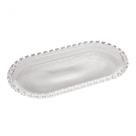 Travessa Borda Coração de Vidro Para Bolo Sobremesa 25cm Lyor