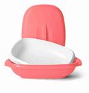 Travessa C/ Escorredor Actualité Coral 1.5L Tupperware